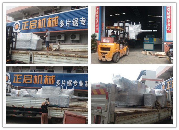 2018年5月發往柬埔寨--雙排鏈原木多片鋸、方木多片鋸、清邊