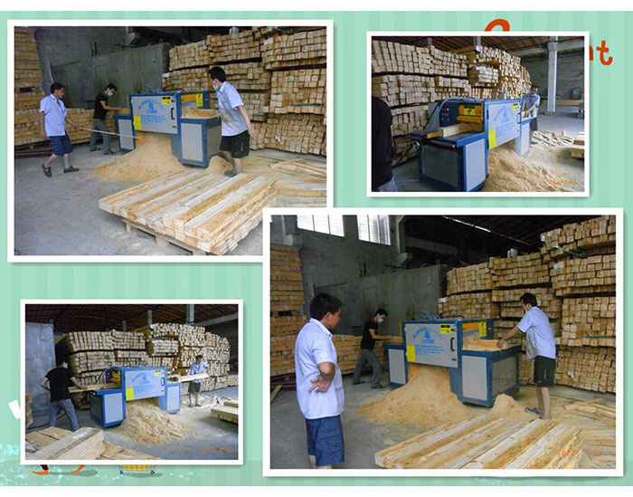 廣東省-佛山市-南海獅山方木150高多片鋸加工現場