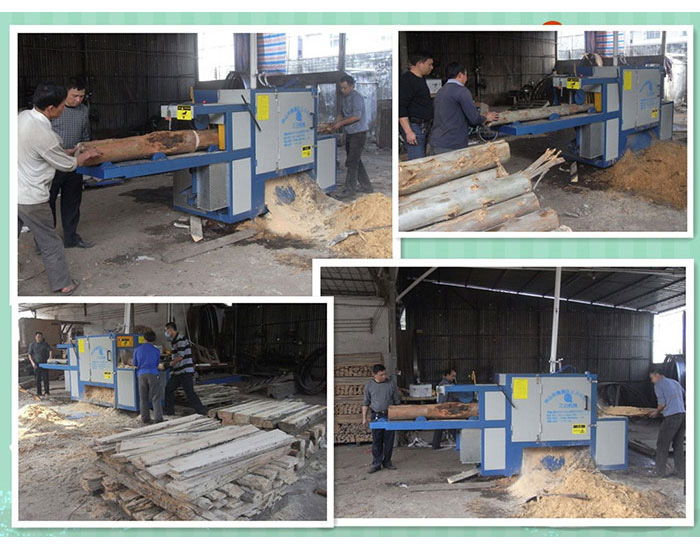 廣東-中山-鋸桉木25原木多片鋸加工現場