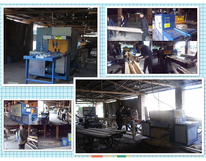 湖南常德邵陽-400原木多片鋸-方木150高多片鋸加工現場